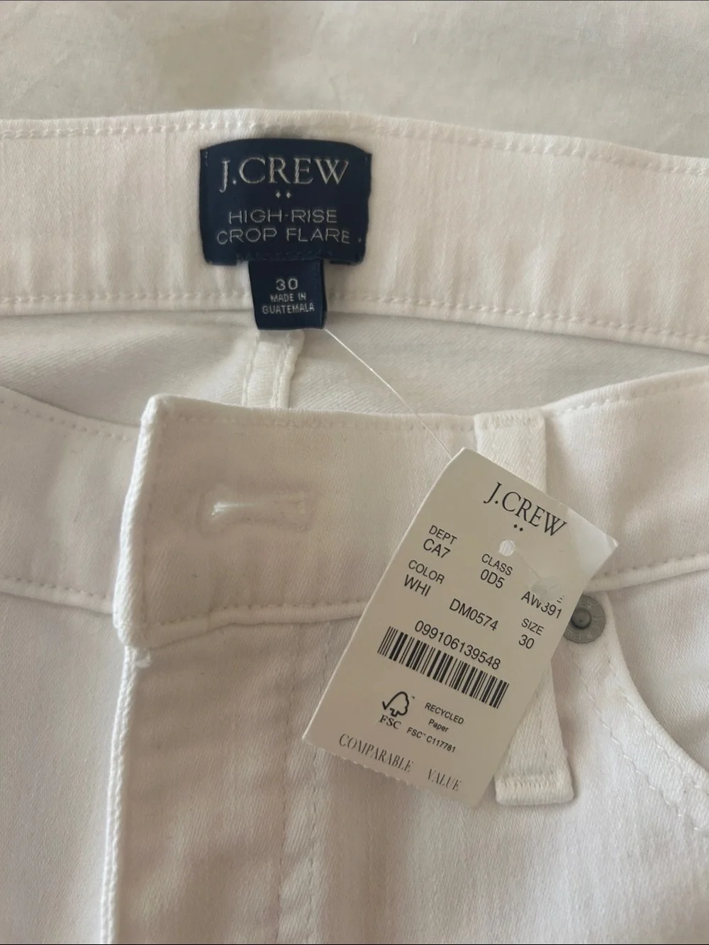 J CREW WHITE JEANS💋NWT - Picture 4 of 11